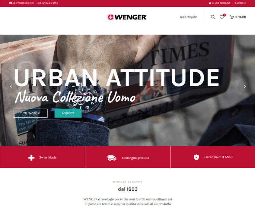 e-commerce Wenger Orologi (Victorinox)