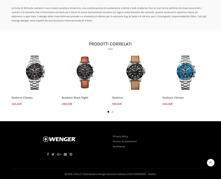 e-commerce Wenger Orologi (Victorinox)